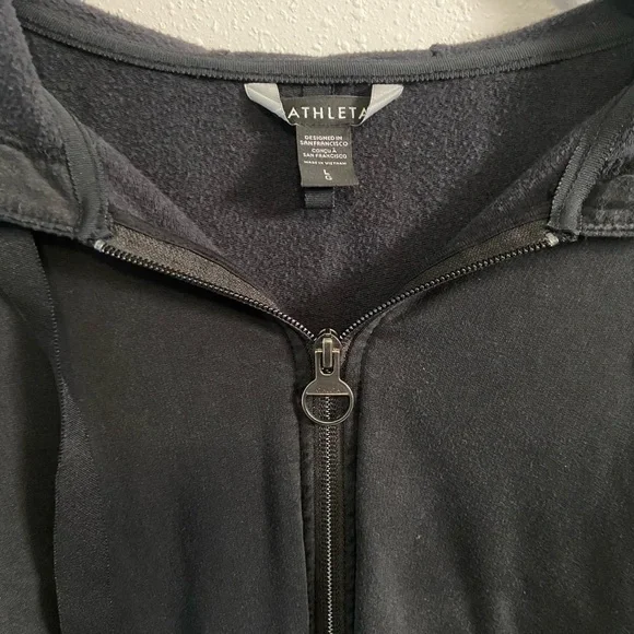 ATHLETA Plus Balance Black Zipped
Jacket Hoodie Sweatshirt - Picture 7 of 8